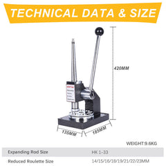 Tooltos Jewelry Tools Tooltos HK 1-33 Ring Stretcher Expander Reducer