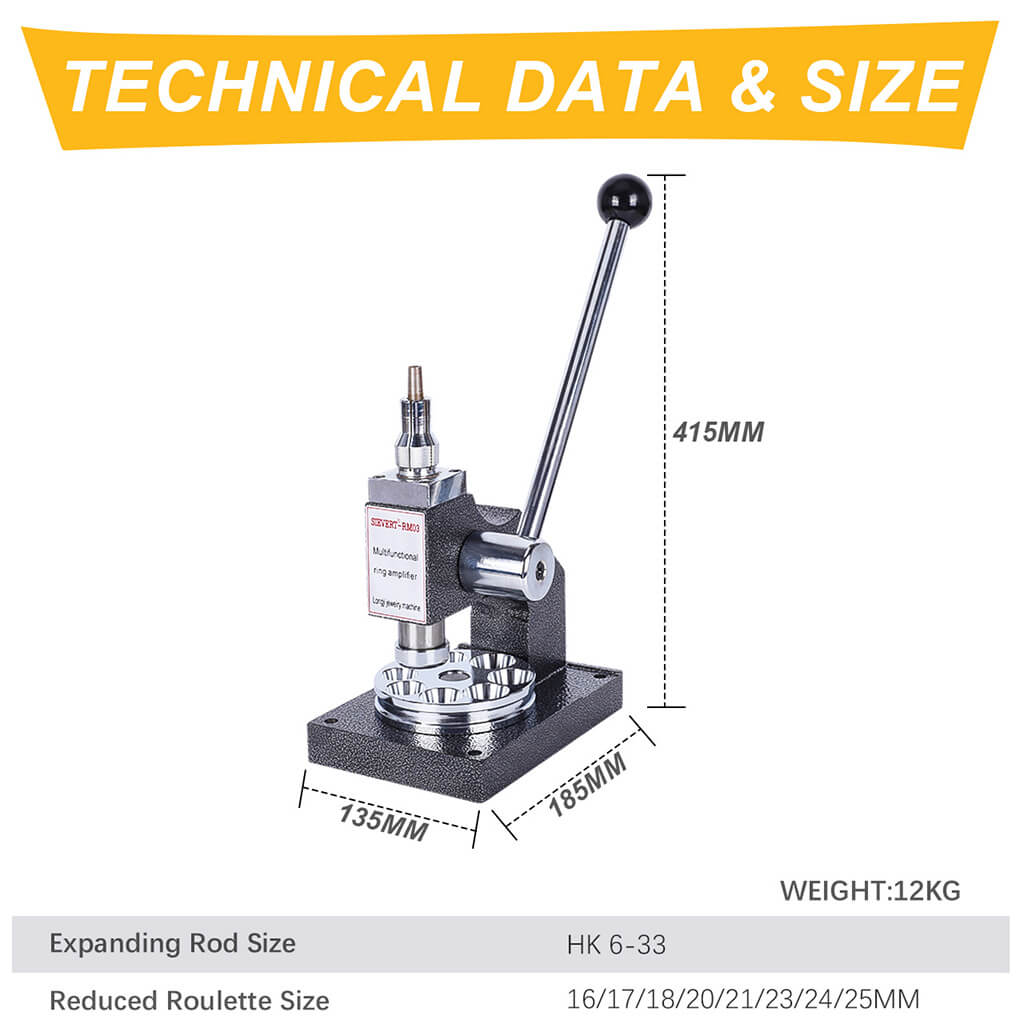 Tooltos Jewelry Tools Tooltos HK 6-33 Ring Stretcher Expander Reducer