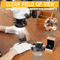 Tooltos Jewelry Tools Tooltos Jewelry Binocular Stereo Microscope With Spring Stand Miniature Inlay Microscope