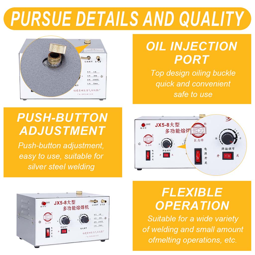 Tooltos Jewelry Tools Tooltos JX5-8 Multi-function Gold Silver Jewelry Fusion Welding Machine