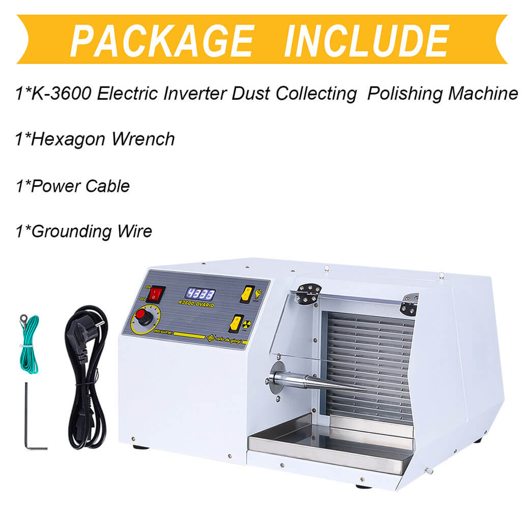 Tooltos Jewelry Tools Tooltos K3600 Bench Grinder Inverter Dust Collecting Jewelry Polishing Machine