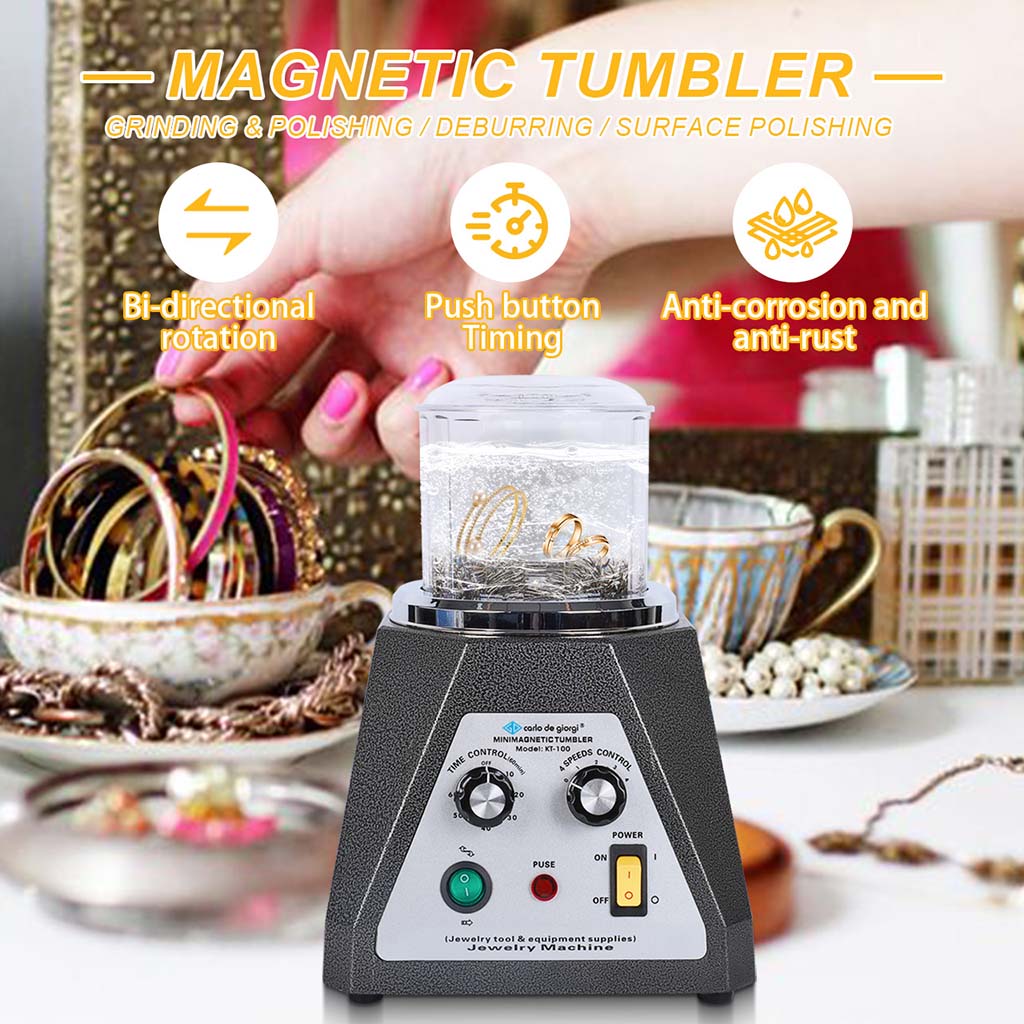 Tooltos Jewelry Tools Tooltos KT-100 Magnetic Tumbler Jewelry Polishing Machine