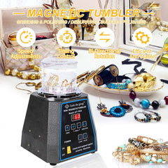 Tooltos Jewelry Tools Tooltos KT-100S Adjustable Speed Timing Magnetic Tumbler Jewelry Polishing Machine