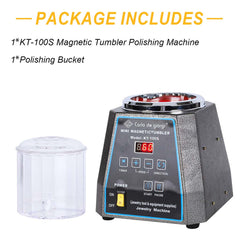 Tooltos Jewelry Tools Tooltos KT-100S Adjustable Speed Timing Magnetic Tumbler Jewelry Polishing Machine