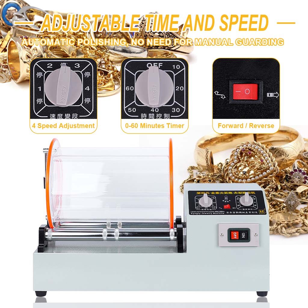 Tooltos Jewelry Tools Tooltos KT-1320 Capacity 16KG Rotary Tumbler Surface Jewelry Polishing Machine