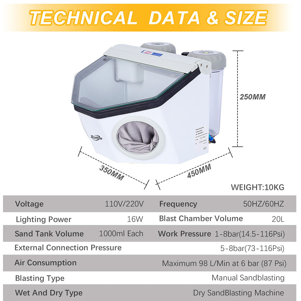 Tooltos Jewelry Tools Tooltos PS-7 Pen-type Universal Jewelry Sandblaster Dry Sandblasting Machine