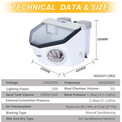 Tooltos Jewelry Tools Tooltos PS-7 Pen-type Universal Jewelry Sandblaster Dry Sandblasting Machine