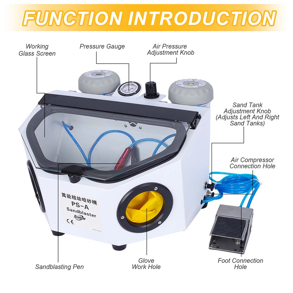 Tooltos Jewelry Tools Tooltos PS-A Pen-type Universal Jewelry Sandblaster Dry Sandblasting Machine