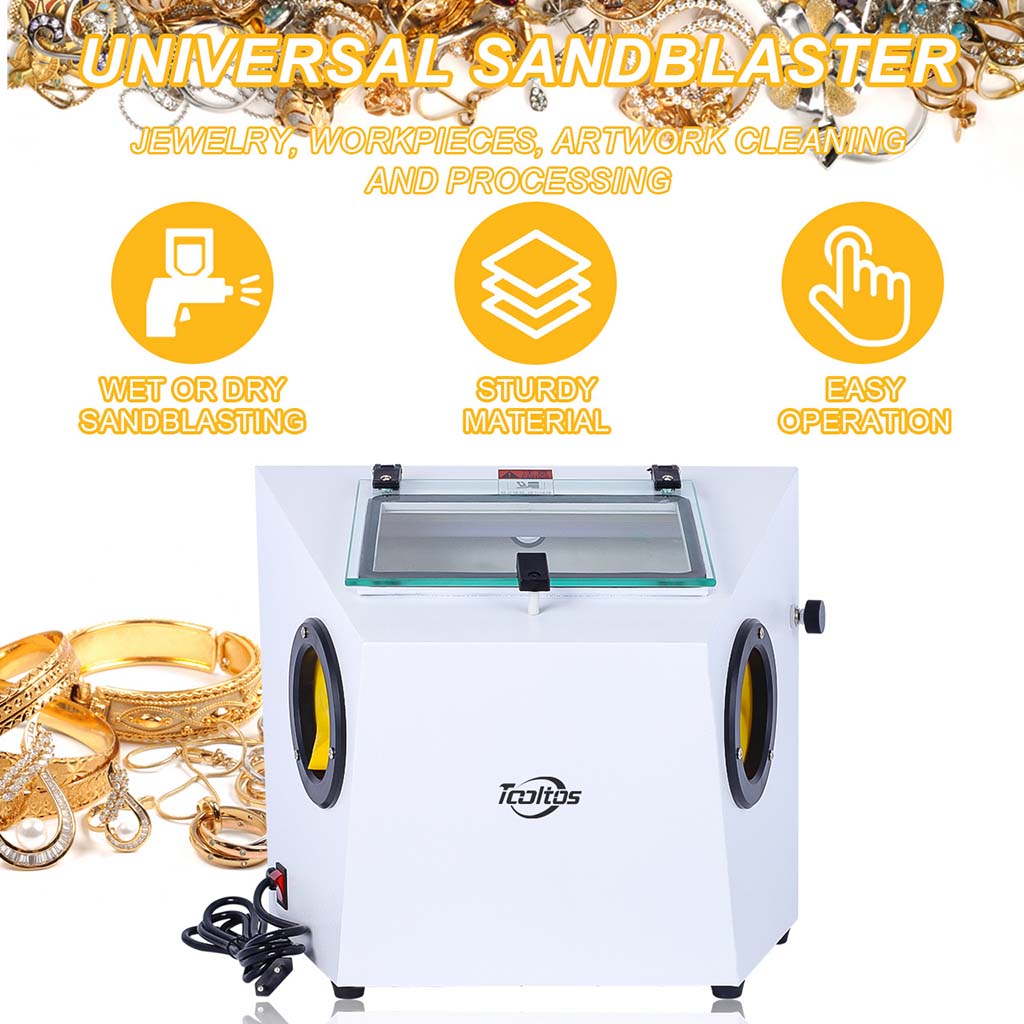 Tooltos Jewelry Tools Tooltos PS-B Universal Pneumatic Jewelry Sandblaster Wet Dry Sandblasting Machine