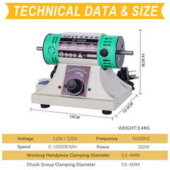 Tooltos Jewelry Tools Tooltos SP-5006B Multi-purpose Bench Lathe Polisher Jewelry Polishing and Grinding Machine