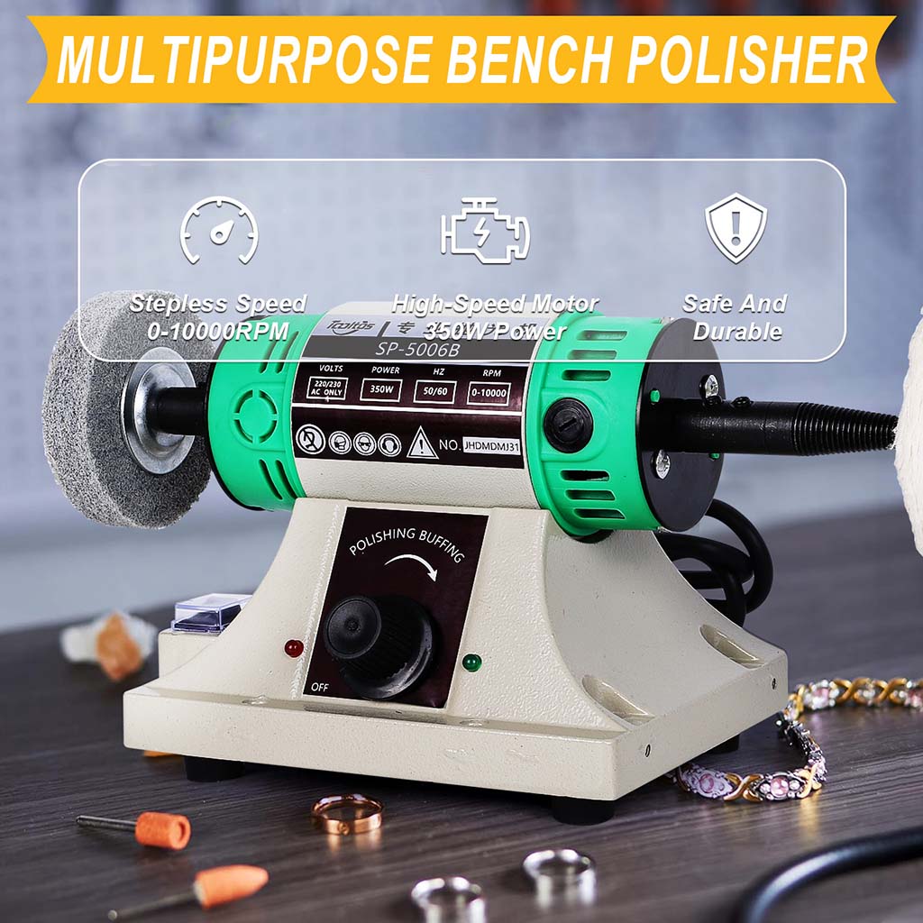 Tooltos Jewelry Tools Tooltos SP-5006B Multi-purpose Bench Lathe Polisher Jewelry Polishing and Grinding Machine