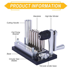 Tooltos Jewelry Tools Tooltos Stainless Steel Manual Jump Ring Maker Jewelry Wire Drawing Machine