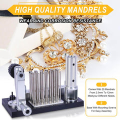 Tooltos Jewelry Tools Tooltos Stainless Steel Manual Jump Ring Maker Jewelry Wire Drawing Machine