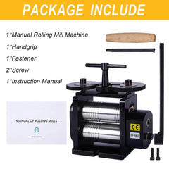 Tooltos Jewelry Tools Tooltos Three-in-one 130mm Manual Jewelry Rolling Mill Machine