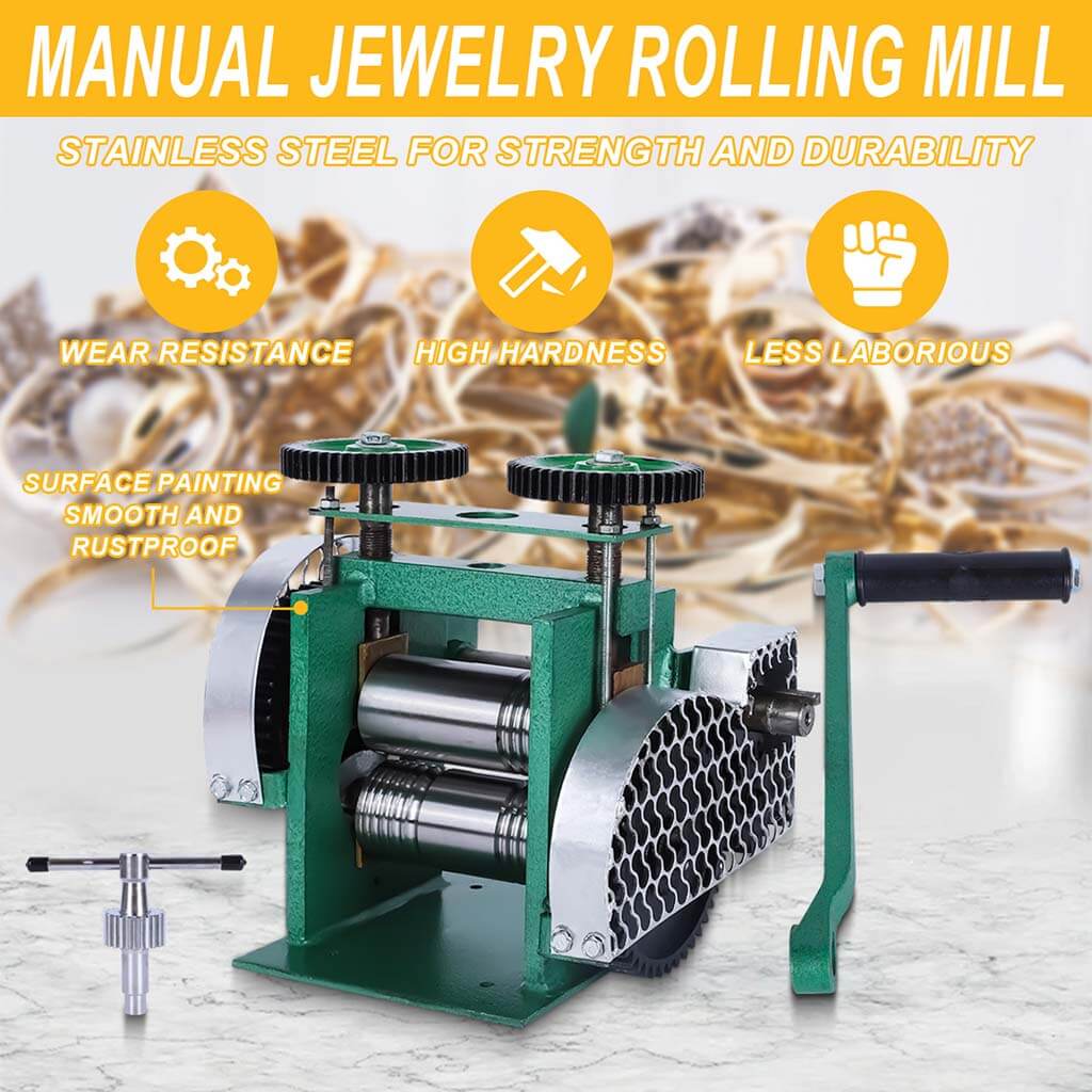 Tooltos Jewelry Tools Tooltos Three-in-one Manual Tablet Press Jewelry Rolling Mill Machine