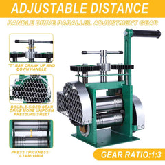 Tooltos Jewelry Tools Tooltos Three-in-one Manual Tablet Press Jewelry Rolling Mill Machine