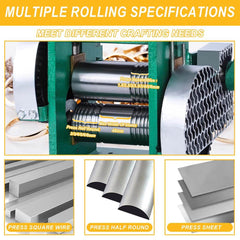 Tooltos Jewelry Tools Tooltos Three-in-one Manual Tablet Press Jewelry Rolling Mill Machine