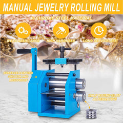 Tooltos Jewelry Tools Tooltos Two-in-one Manual Jewelry Rolling Mill Machine