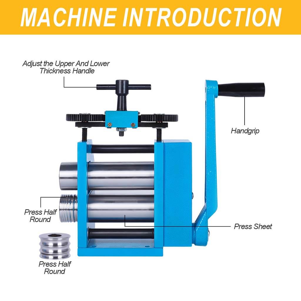 Tooltos Jewelry Tools Tooltos Two-in-one Manual Jewelry Rolling Mill Machine