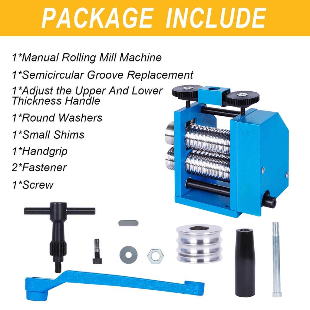 Tooltos Jewelry Tools Tooltos Two-in-one Press Circle Manual Jewelry Rolling Mill Machine