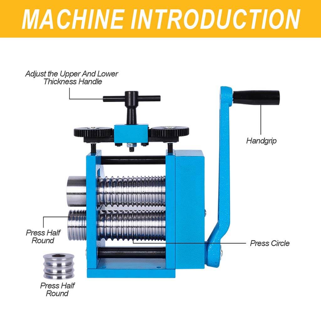 Tooltos Jewelry Tools Tooltos Two-in-one Press Circle Manual Jewelry Rolling Mill Machine